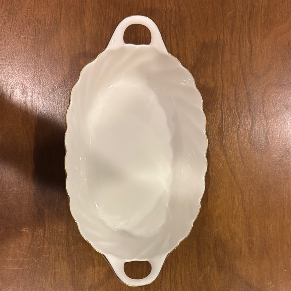 Elegant White Serving Dish